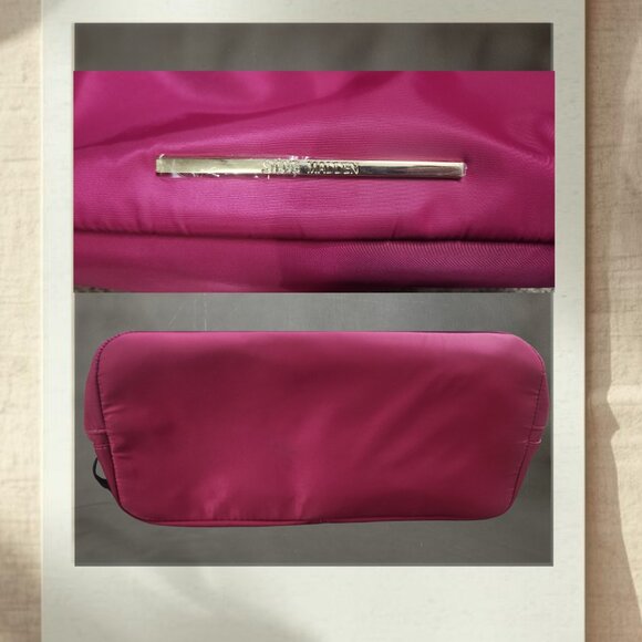 Steve Madden Pink Nylon Tote Bag | Crossbody with Removable Wristlet Set - Picture 6 of 7